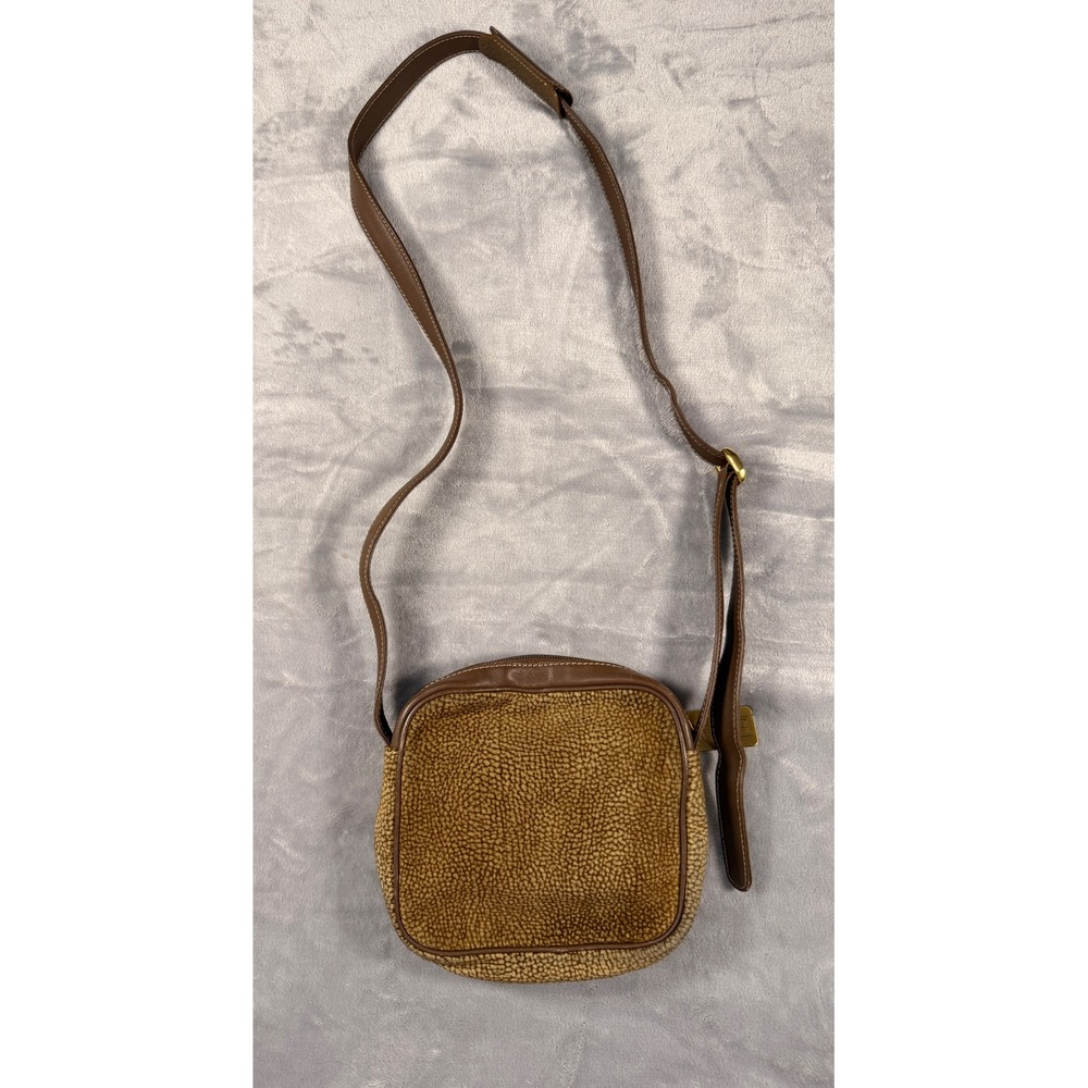 Borbonese Redwall Vintage Brown Crossbody/Shoulder‎ Bag Italy 913114